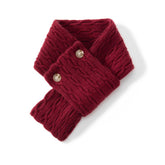 Cashmere Scarf For Women Cashmere Neck Warmer Small Thicken Cashmere Crossed Scarf